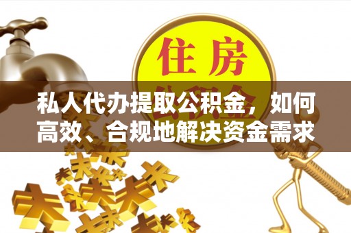 泸水私人代办提取公积金，如何高效、合规地解决资金需求