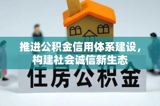 泸水推进公积金信用体系建设，构建社会诚信新生态
