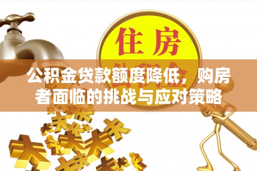 泸水公积金贷款额度降低，购房者面临的挑战与应对策略