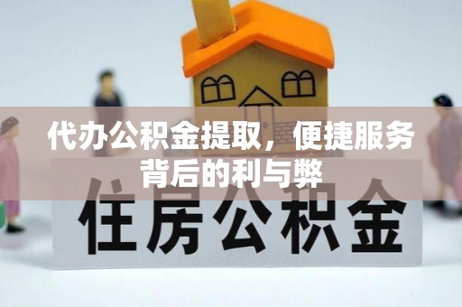 泸水代办公积金提取，便捷服务背后的利与弊