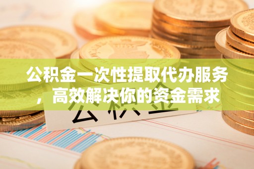 泸水公积金一次性提取代办服务，高效解决你的资金需求