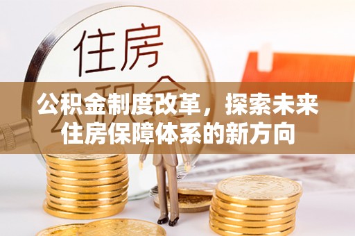 泸水公积金制度改革，探索未来住房保障体系的新方向