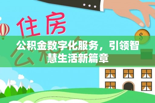 泸水公积金数字化服务，引领智慧生活新篇章