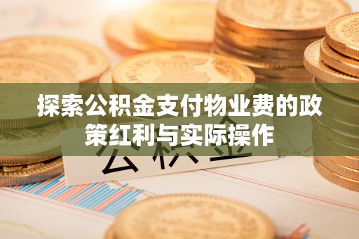 泸水探索公积金支付物业费的政策红利与实际操作