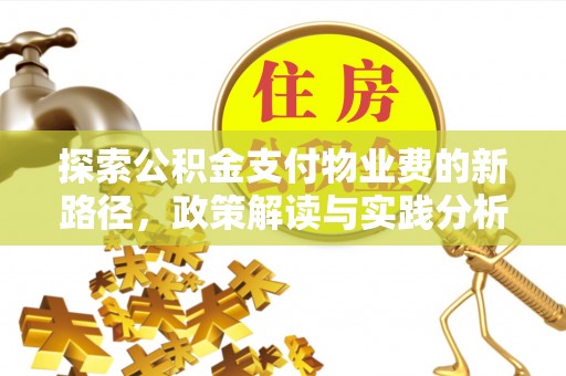 泸水探索公积金支付物业费的新路径，政策解读与实践分析