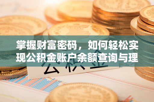 泸水掌握财富密码，如何轻松实现公积金账户余额查询与理财规划