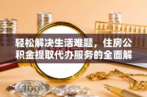泸水轻松解决生活难题，住房公积金提取代办服务的全面解析