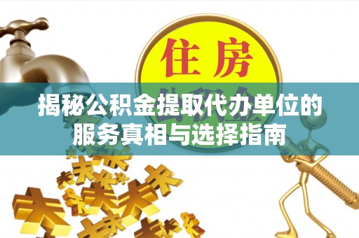泸水揭秘公积金提取代办单位的服务真相与选择指南