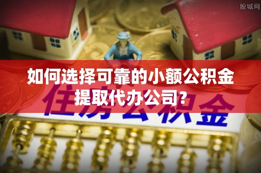 泸水如何选择可靠的小额公积金提取代办公司？