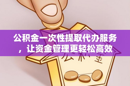 泸水公积金一次性提取代办服务，让资金管理更轻松高效