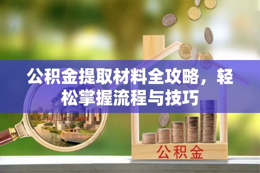 泸水公积金提取材料全攻略，轻松掌握流程与技巧