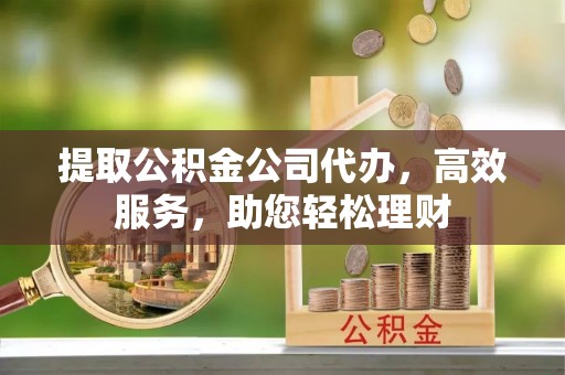 泸水提取公积金公司代办，高效服务，助您轻松理财