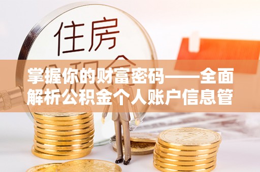 泸水掌握你的财富密码——全面解析公积金个人账户信息管理与优化