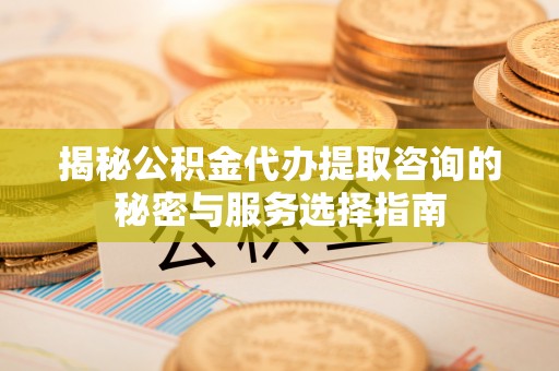 泸水揭秘公积金代办提取咨询的秘密与服务选择指南