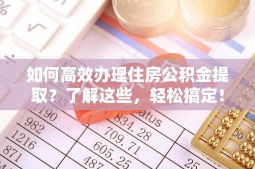 泸水如何高效办理住房公积金提取？了解这些，轻松搞定！