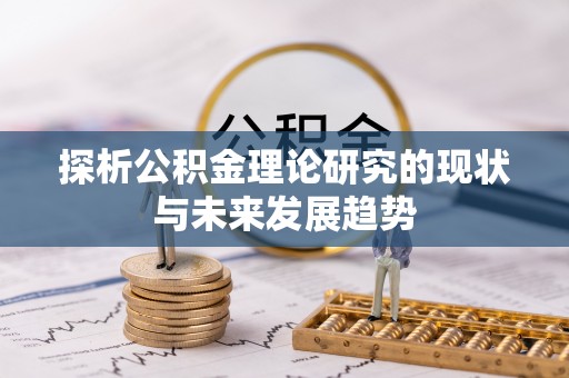 泸水探析公积金理论研究的现状与未来发展趋势