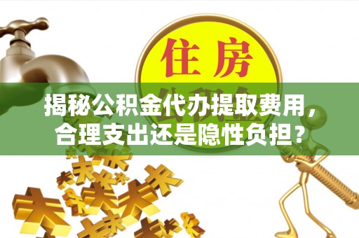 泸水揭秘公积金代办提取费用，合理支出还是隐性负担？