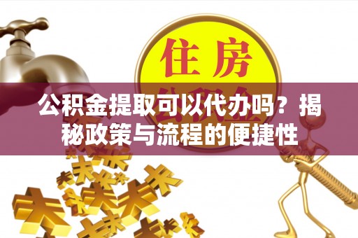 泸水公积金提取可以代办吗？揭秘政策与流程的便捷性
