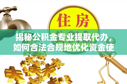 泸水揭秘公积金专业提取代办，如何合法合规地优化资金使用