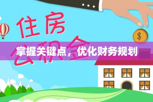 泸水掌握关键点，优化财务规划