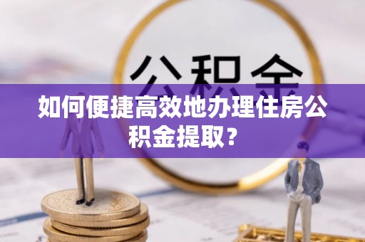 泸水如何便捷高效地办理住房公积金提取？