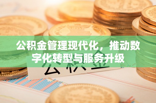 泸水公积金管理现代化，推动数字化转型与服务升级